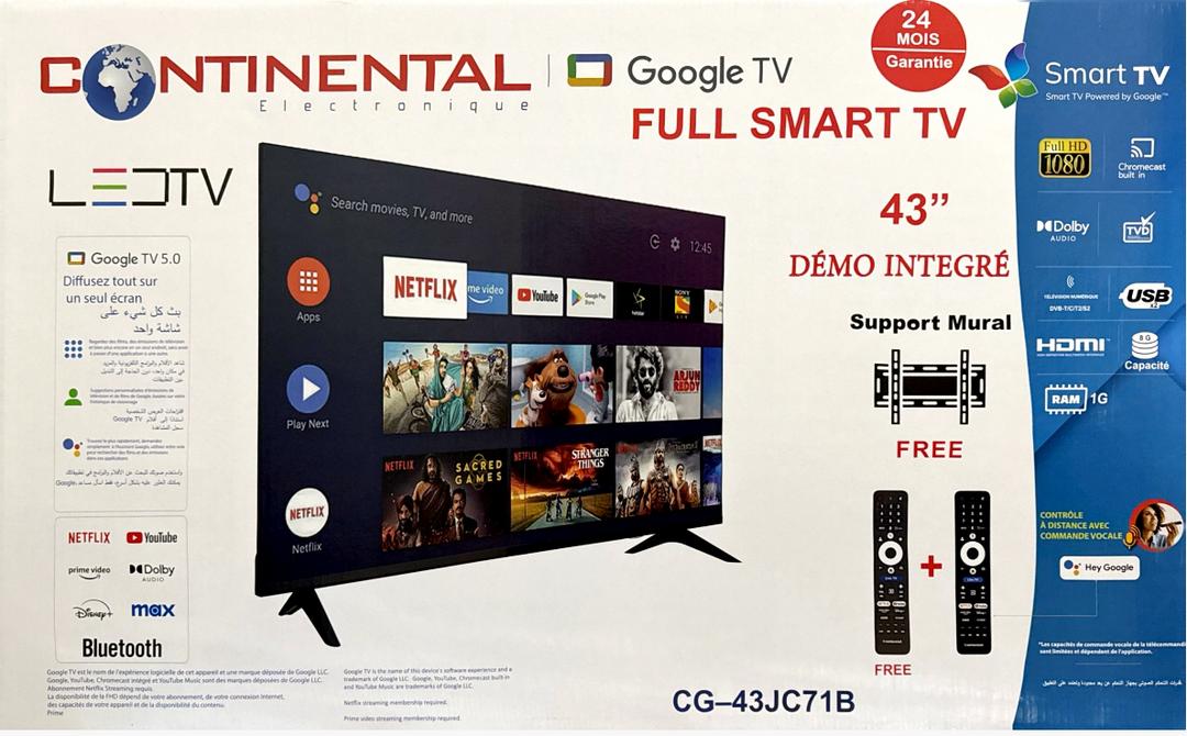 télévisiones 43 pouce smart  google tv